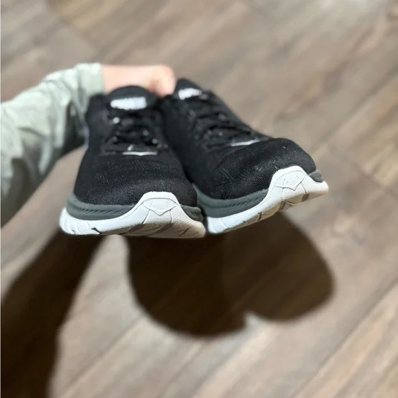 Hoka One One Mach 4 Running Shoes Men 8.5 Black White PROFLY - Picture 5 of 8